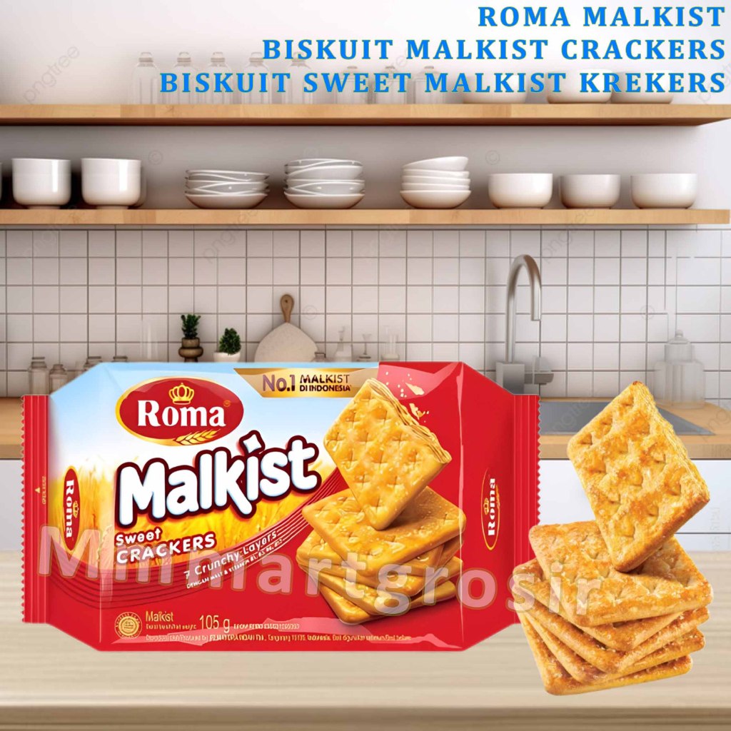 

Biscuit Roma Malkist / Biskuit Malkist Crackers / Biskuit Sweet Malkist Krekers / 105gr