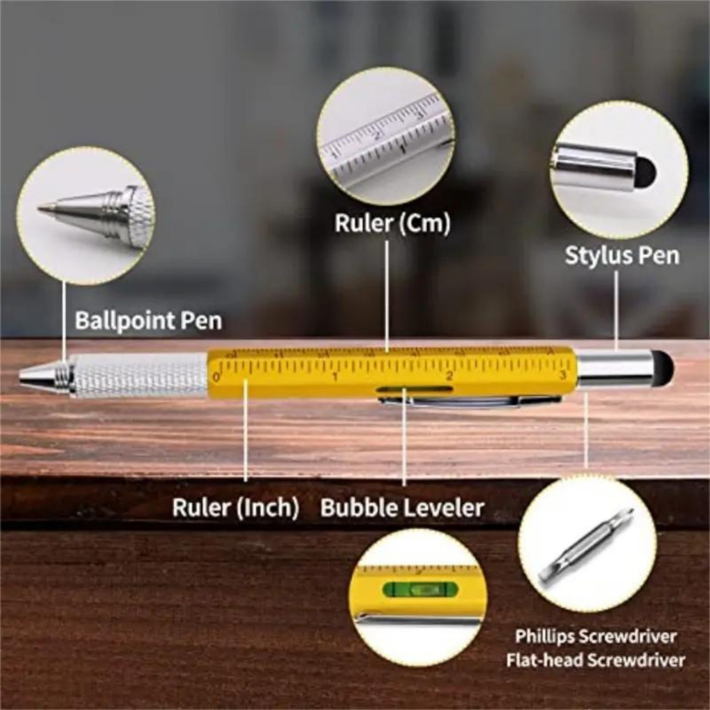 PEN MULTIFUNGSI 6IN1 WATERPASS SET