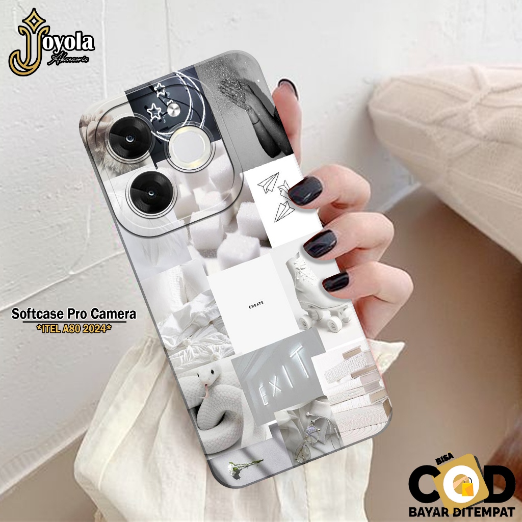 JOYOLA Case ITEL A80 2024 Terbaru - Fashion Case Aesthetic - Softcase ITEL A80 2024 - Pro Camera - C