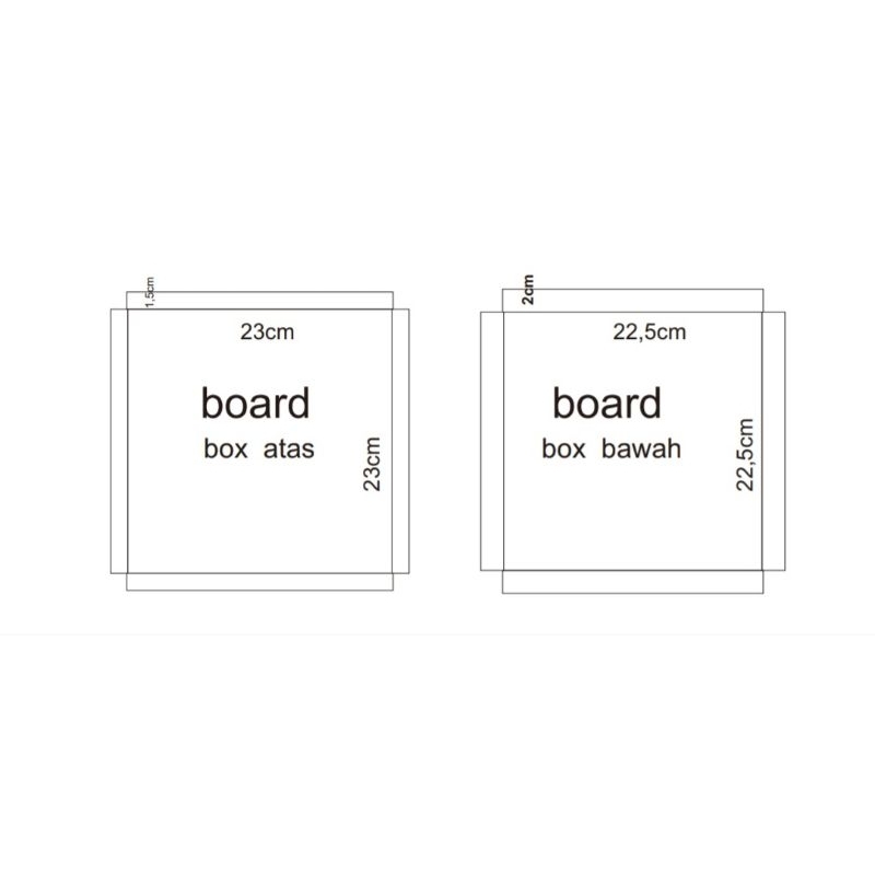 

pisau pond board 23cmx23cmx1,5cm atas bawah