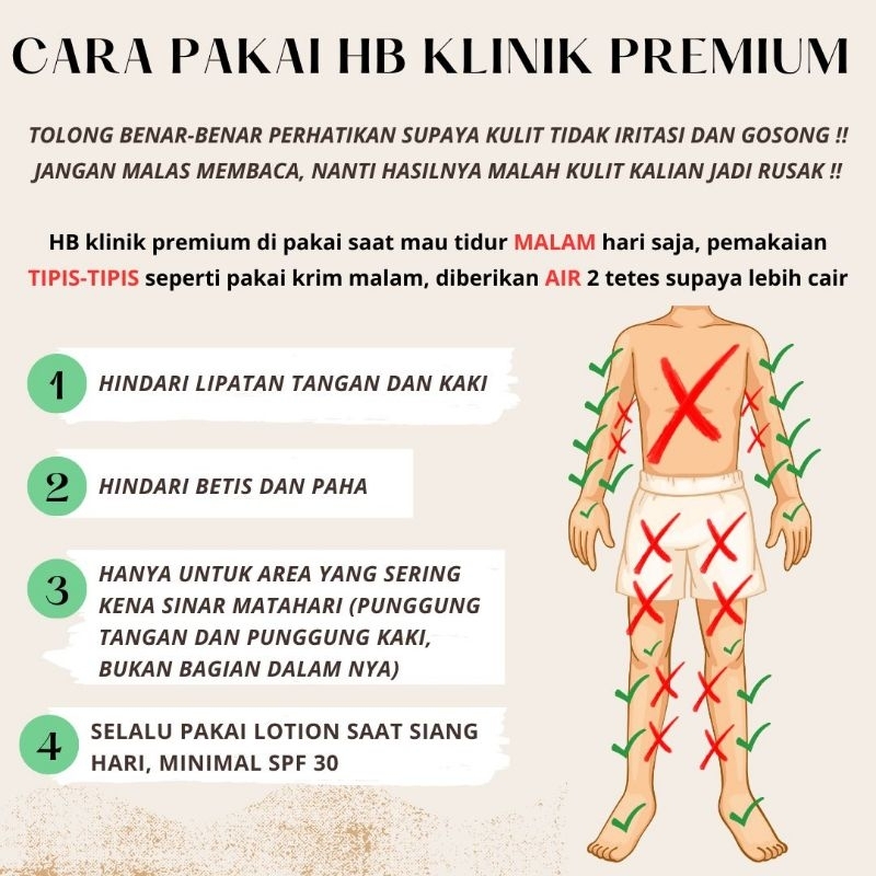 LOTION PEMUTIH BADAN PREMIUM-HB MALAM PREMIUM VIRAL