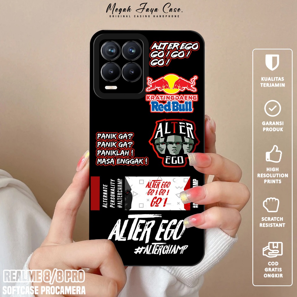 Softcase Hp REALME 8 / REALME 8 PRO - Case Hp REALME 8 / REALME 8 PRO Motif ESPRT - Silikon Hp REALM