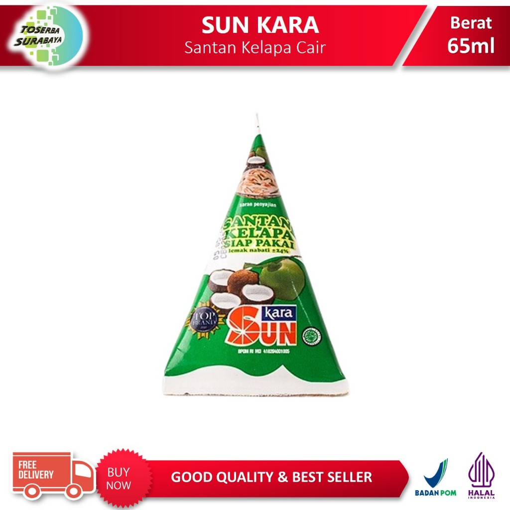 

SUN KARA 65ml - Santan KARA - SANTAN Kelapa Cair Siap Pakai (Kemasan BARU)
