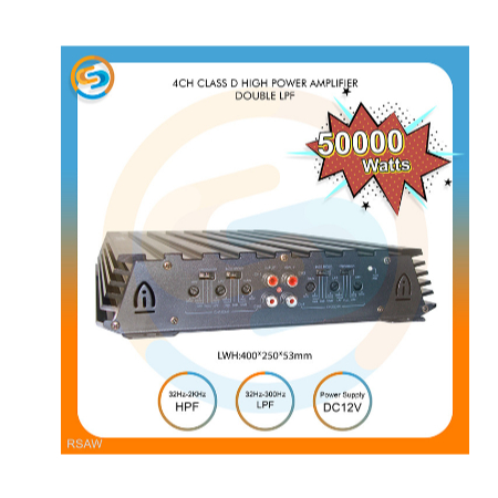 POWER AMPLIFIER 4 CHANNEL CLASS D 50000WATTS RSAW