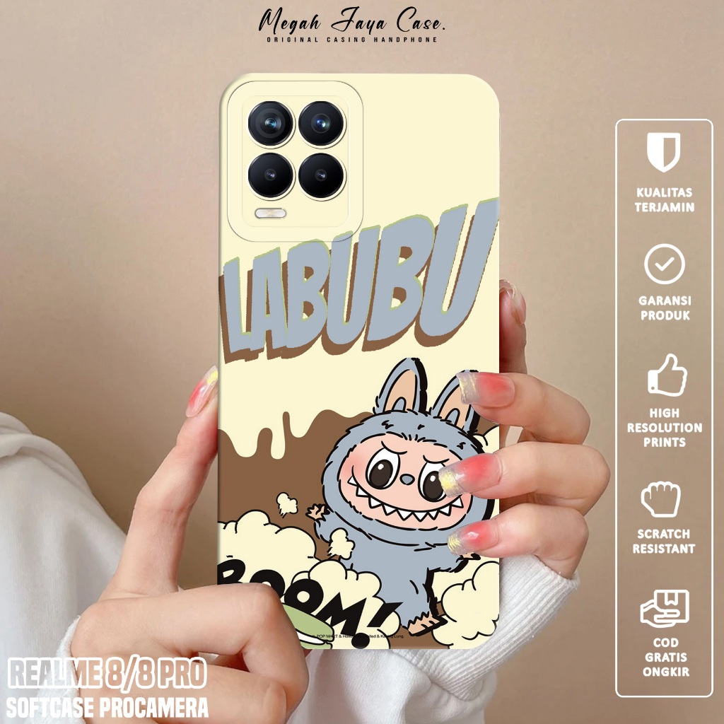 Softcase Hp REALME 8 / REALME 8 PRO - Case Hp REALME 8 / REALME 8 PRO Motif labubu - Silikon Hp REAL