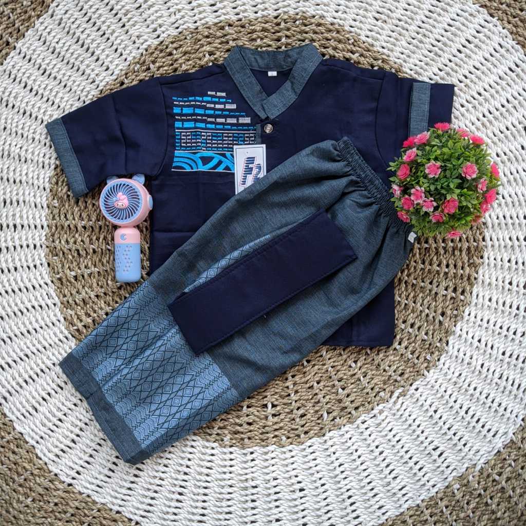 kurta sarkoci bordir anak laki-laki model terbaru