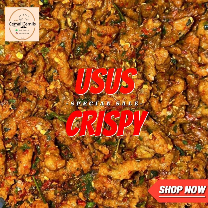 

Usus Crispy Box Pedas jeruk