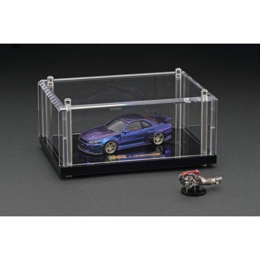 PGM NISSAN R34 1/43 PURPLE DIECAST PGM NISSAN R34 ZTUNE PURPLE LIMITED EDITION PGM R34 Z-TUNE CHAMEL