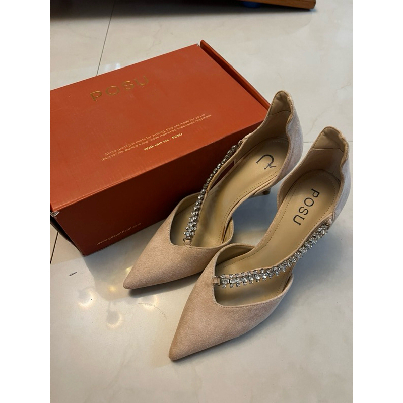 POSU ATHENA HEELS size 39 preloved like new