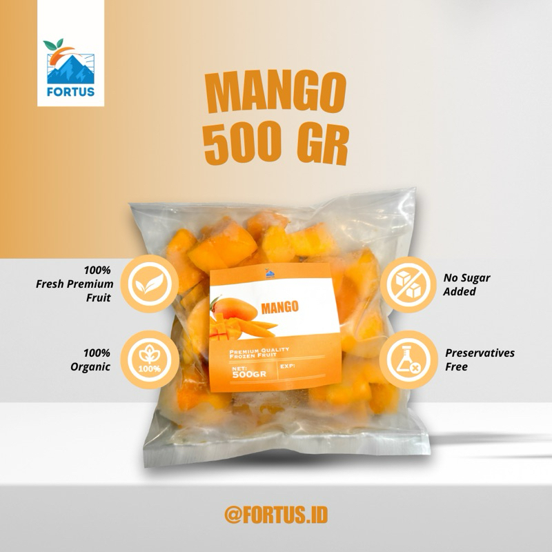 

Fortus Mango Frozen 500gr Mangga Buah Buahan Beku