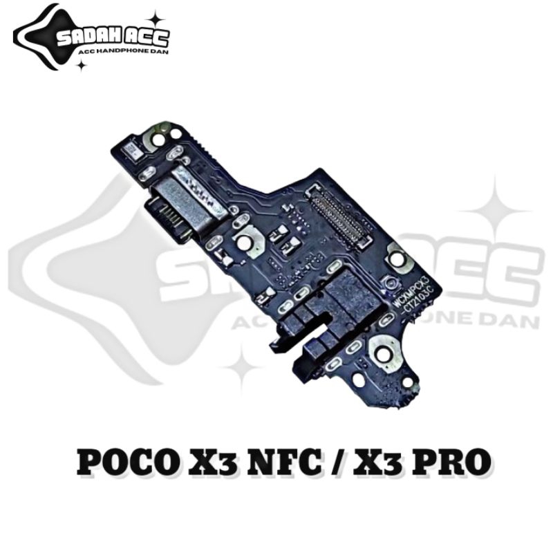 BOARD KONEKTOR / PAPAN CHARGER PCB POCO X3 NFC / X3 PRO ORIGINAL 100%