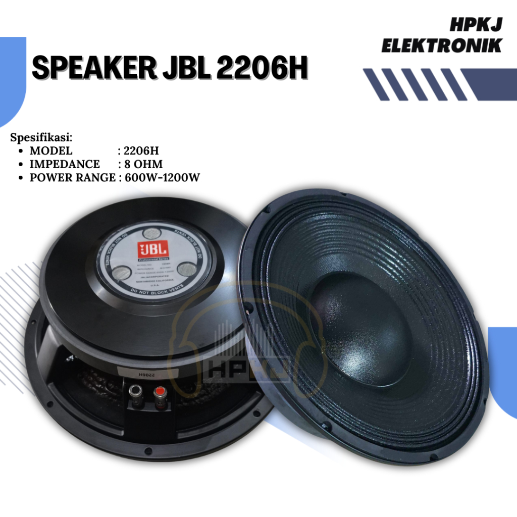 SPEAKER KOMPONEN JBL 2206H Speaker 12inch 2206-H