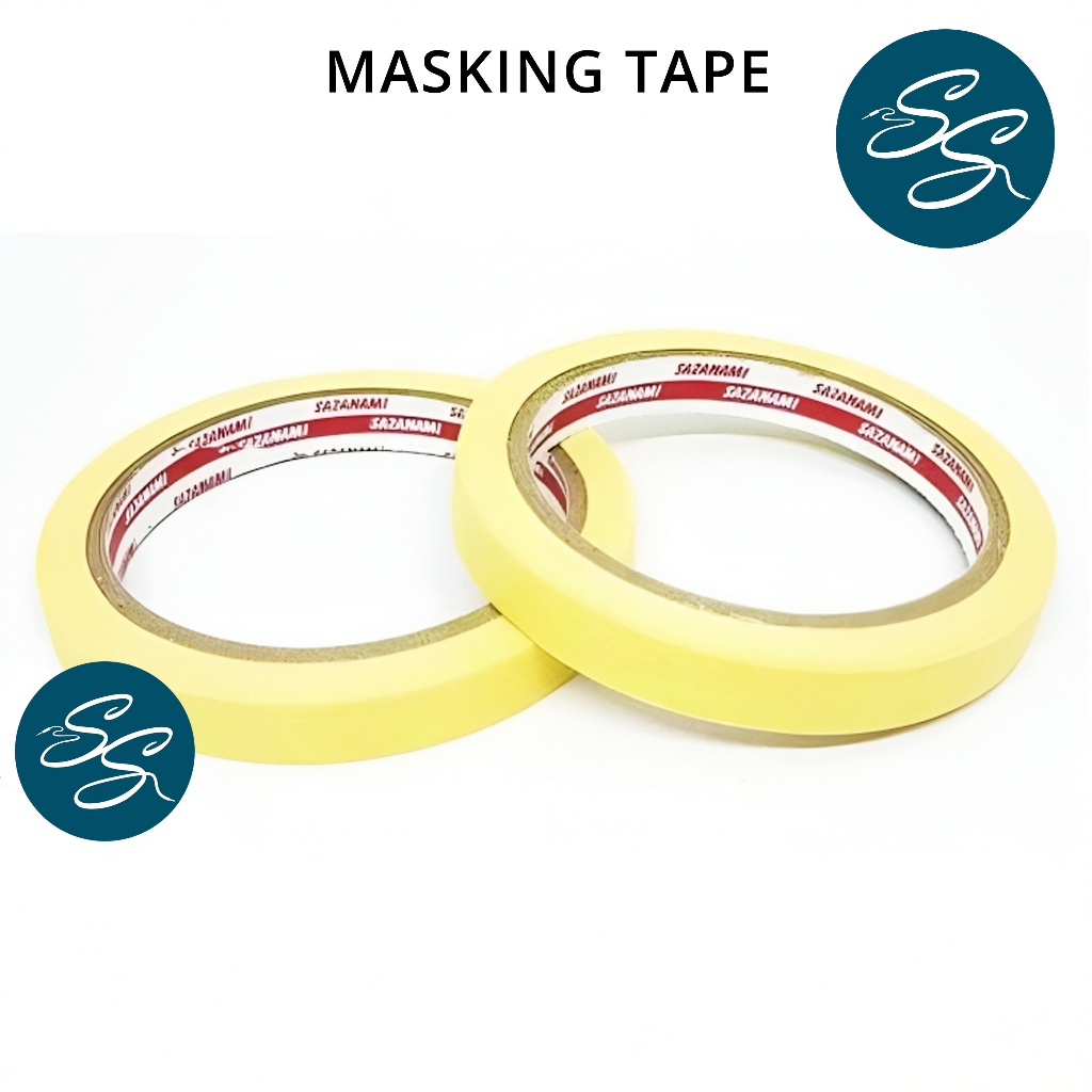 

SS Masking Tape - Selotip Lakban Kertas 2 MM (1/2 inch)