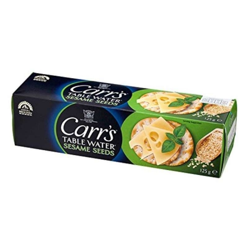 

Carrs Table Water Cracker Sesame Seeds 125gr| Biscuit Biskuit