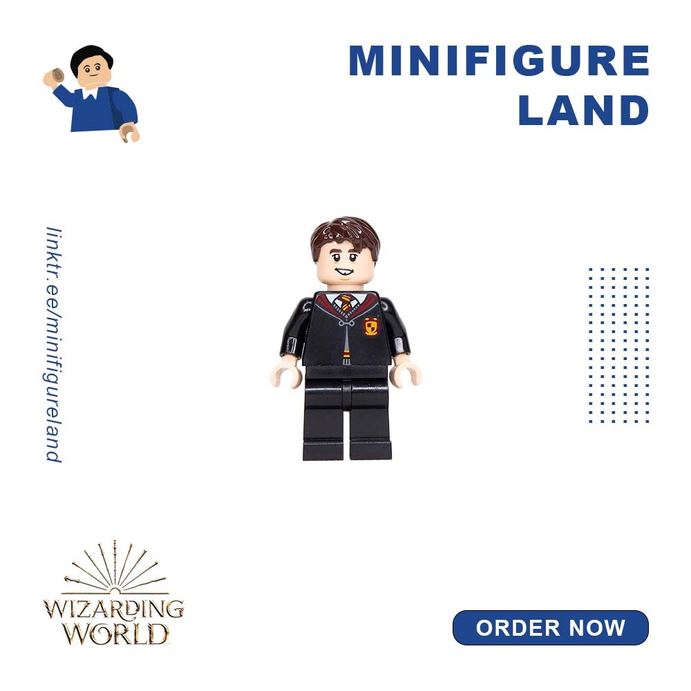 Lego Wizarding World - Neville Longbottom - Clasped, Medium Black Legs - 76409