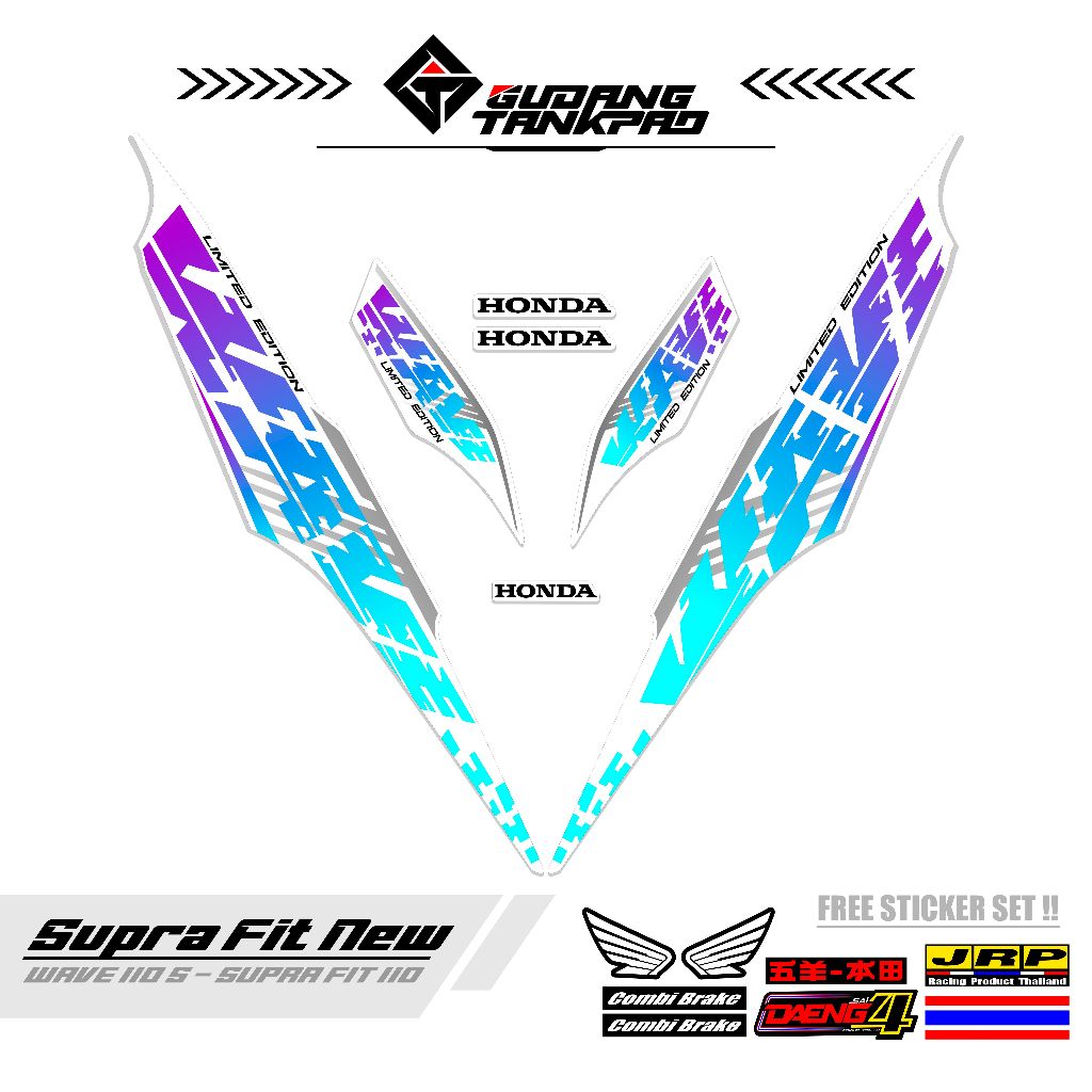 STRIPING MOTOR SUPRA FIT NEW 110 / MTF 12 / STRIPING SUPRA FIT S / STRIPING HONDA SUPRA FIT / STIKER