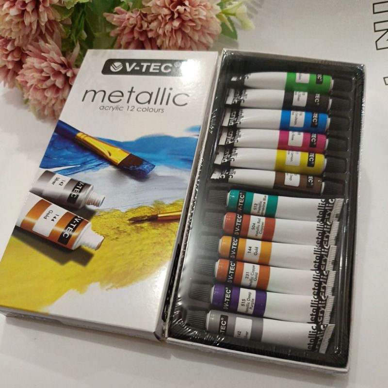 V-TEC Acrylic 12 colours Metallic