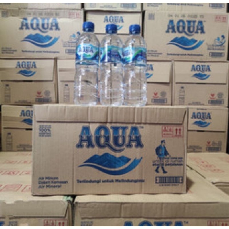 

Air Mineral AQUA Kemasan Botol 600 Ml