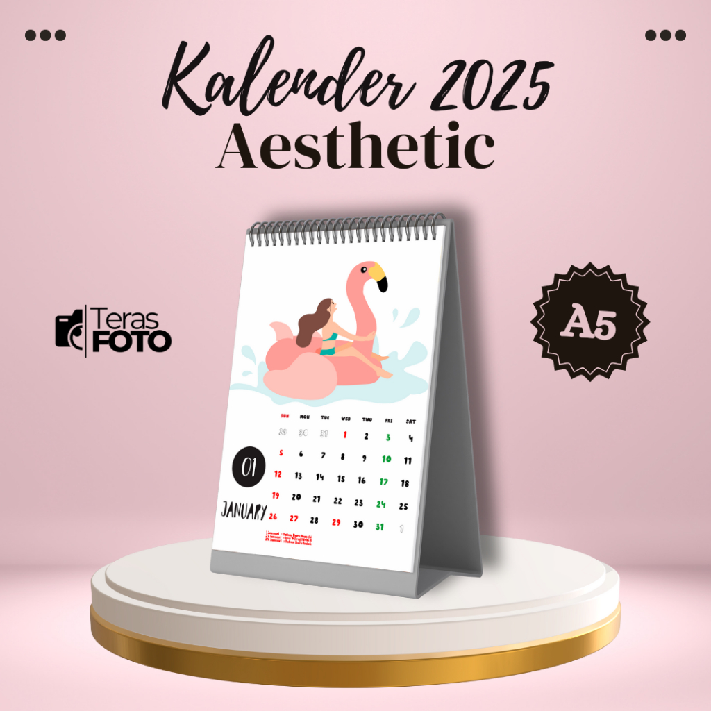 

KALENDER 2025 MOTIF AESTHETIC 14 / KALENDER ESTETIK/ KALENDER MEJA / KALENDER DINDING / KALENDER 2025 / Calendar 2025