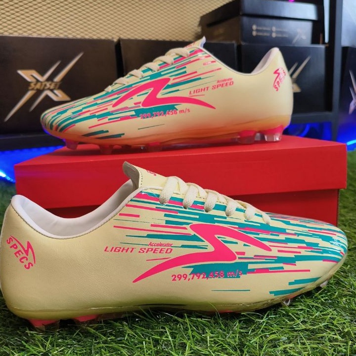 TRENTERBARU Sepatu Bola Specs Estadio Lightspeed Reborn Accelerator Metasala Swervo Spyder Predator 