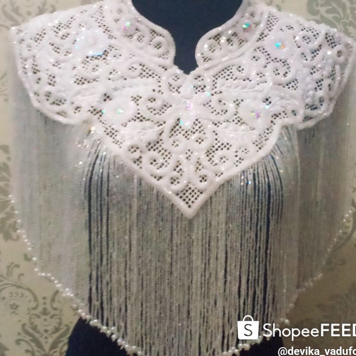 Premium Tratai cape kebaya adat pengantin