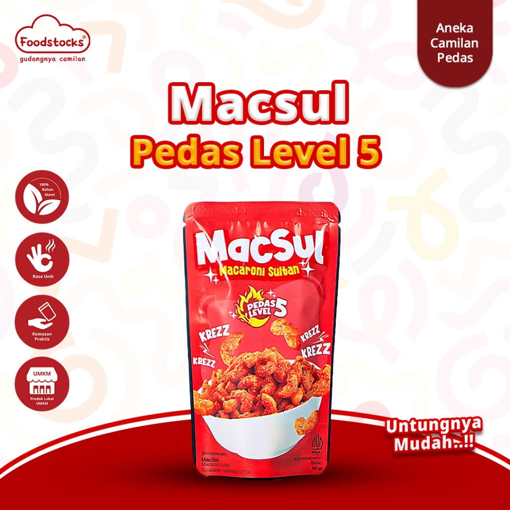 

Macaroni Sultan MacSul Pedas Level 5 Cekelin