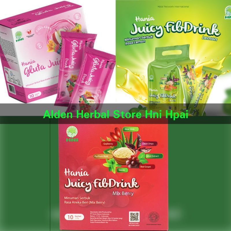 

Hania Juicy Fibdrink , Hania Gluta , Hania Lemon Minuman Menyegarkan Sekaligus Menyehatkan Badan