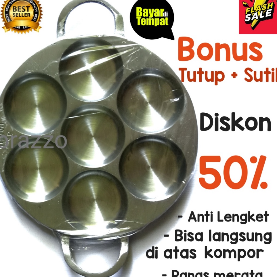 Best Price Cetakan Kue Lumpur Bikang Martabak Mini Cilor Maklor Kamir Free Tutup dan Sutil
