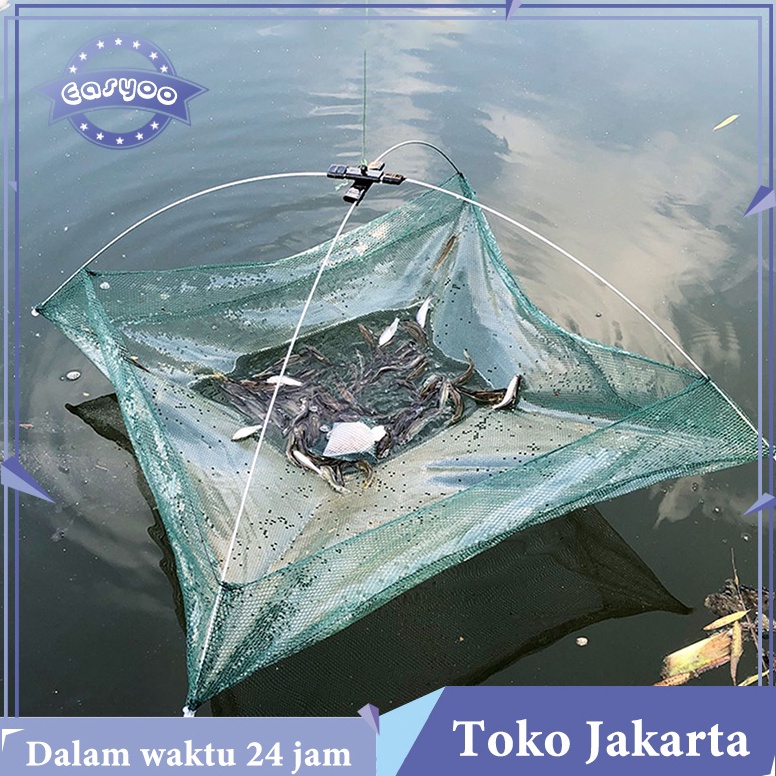 Recomended 8cm Jala Udang Lipat Perangkap Udang Perangkap Kepiting Perangkap Ikan Bubu Payung