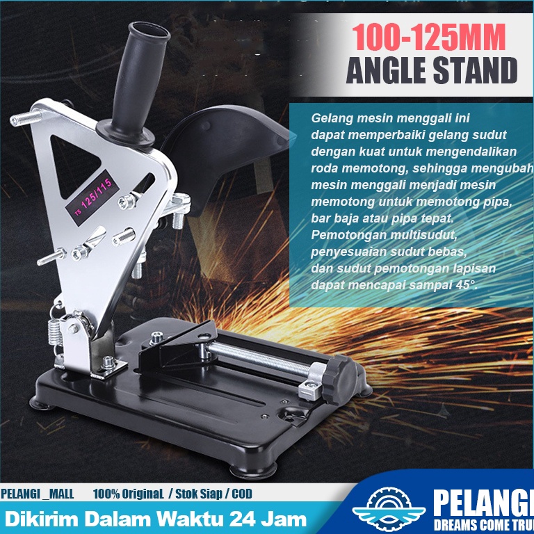 siap kirim COD1125MM Angle Stand Grinder Stand Gerinda Tangan Dudukan Gurinda Stand Gerinda Penyangg