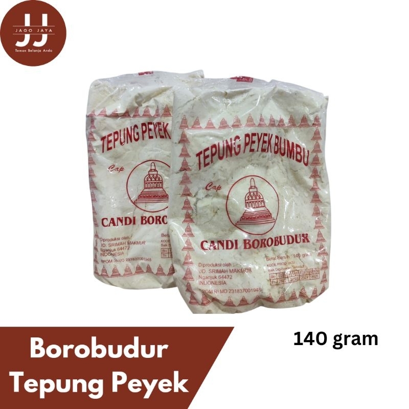 

[Jago Jaya] Tepung Peyek Cap Candi Borobudur - Tepung Bumbu - Tepung Peyek - Tepung Peyek 140 gram