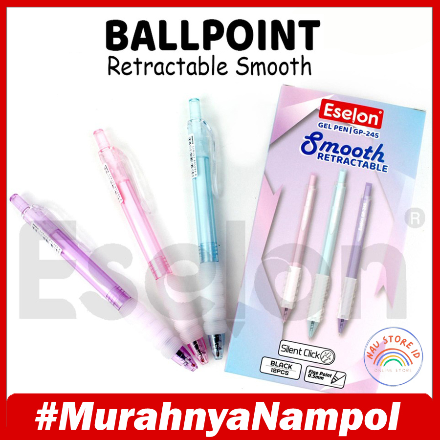 

Pulpen Gel cetek hitam isi 12 pcs / 12pcs Pulpen Gel Cetek GP-245/ 1pak Pulpen Cetek Eselon Office 0.5mm - Nau store id