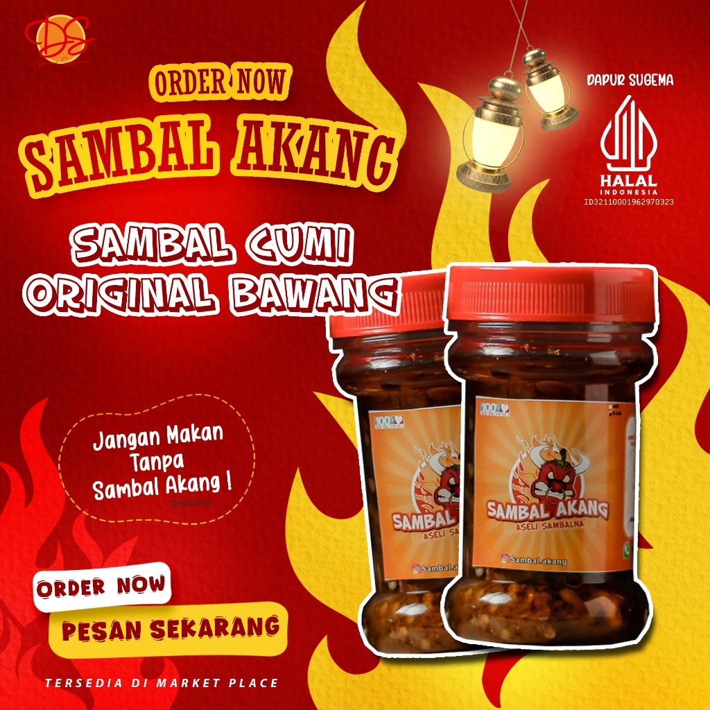 

Sambal Akang Varian MATAH pedas seger