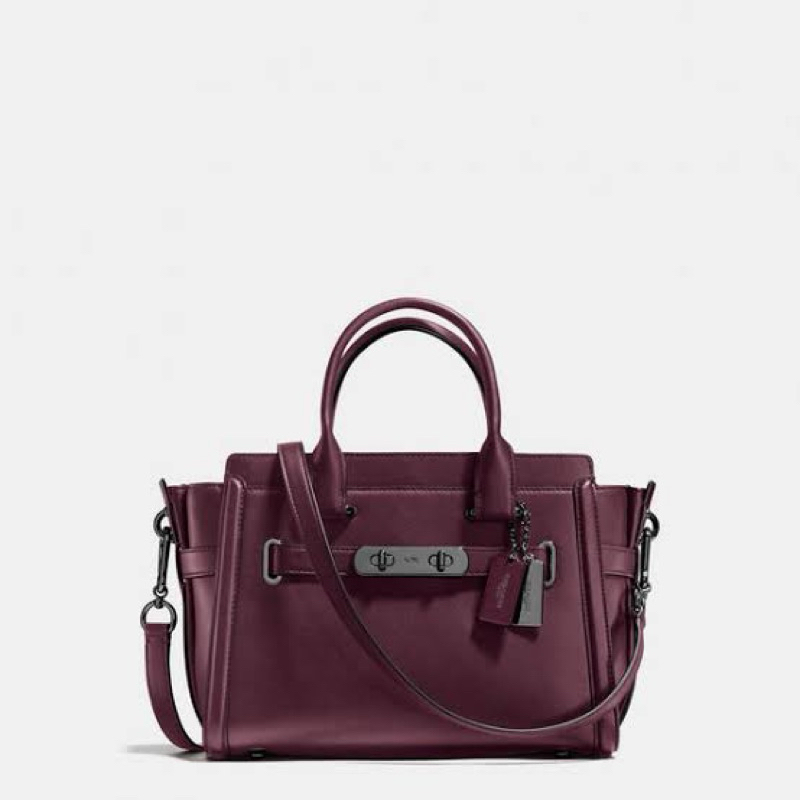 [PRELOVED] Coach Swagger 27 Maroon