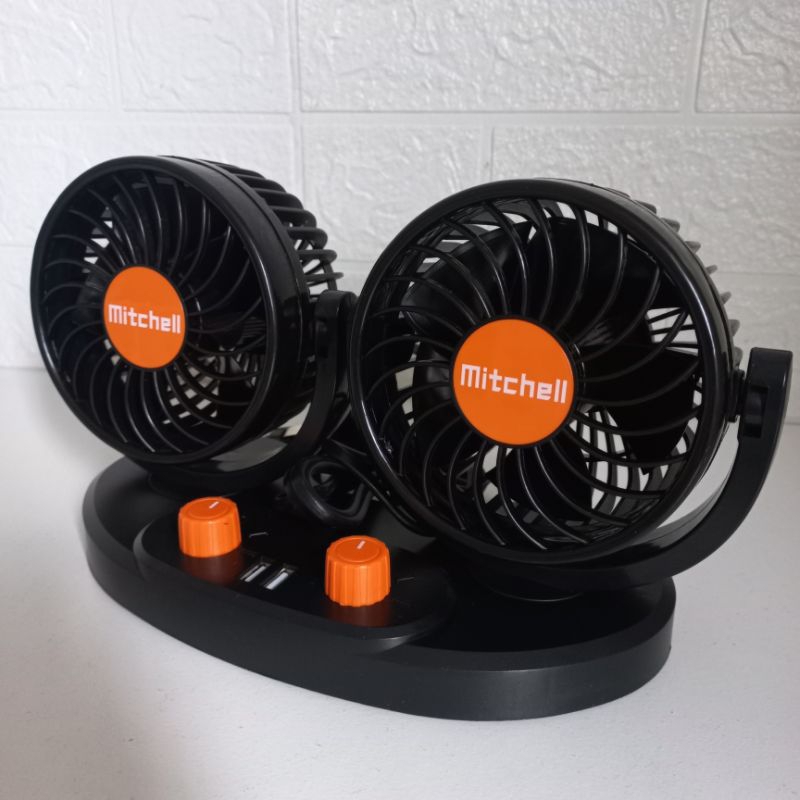 Kipas Angin Mobil 24 Volt Double USB