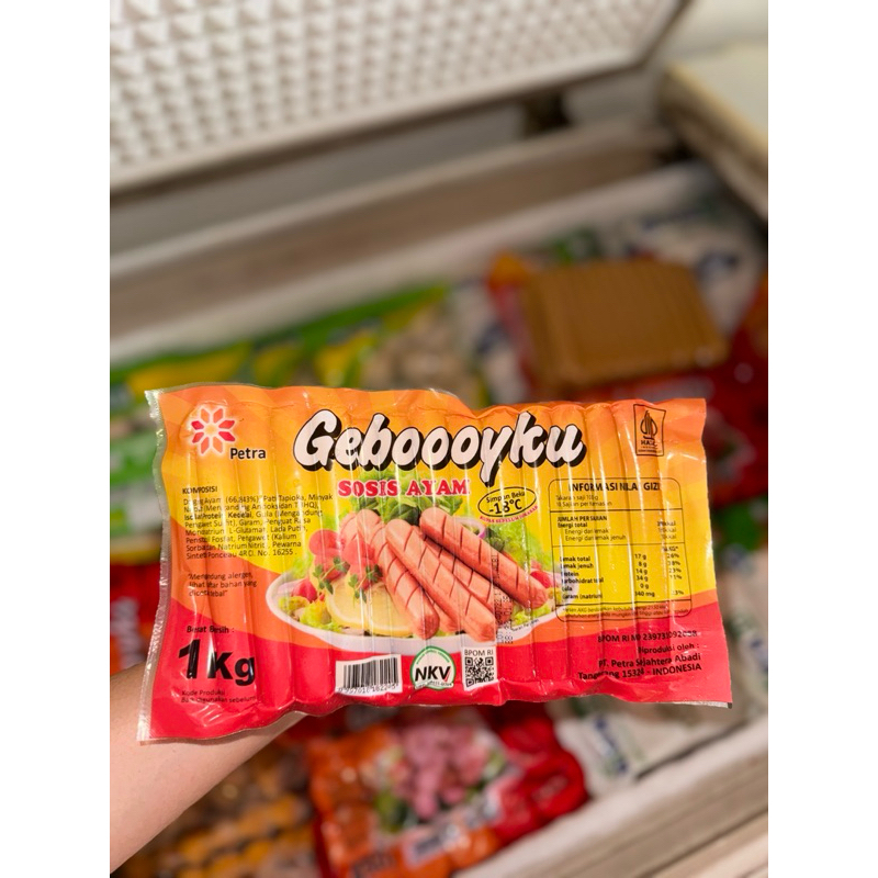 

Geboooyku Sosis Ayam isi 40 pcs 1 kg