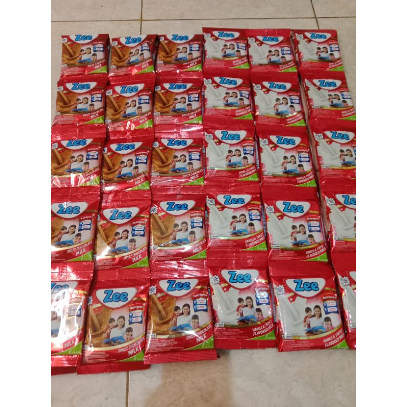 

Susu Zee sachet vanila dan coklat