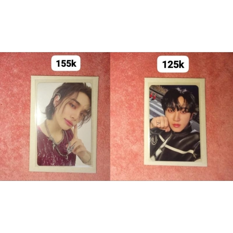 photocard pob stray kids Hyunjin Photocard "ATE" Pob Appmus dan Changbin Photocard "ATE" Pob Muplant