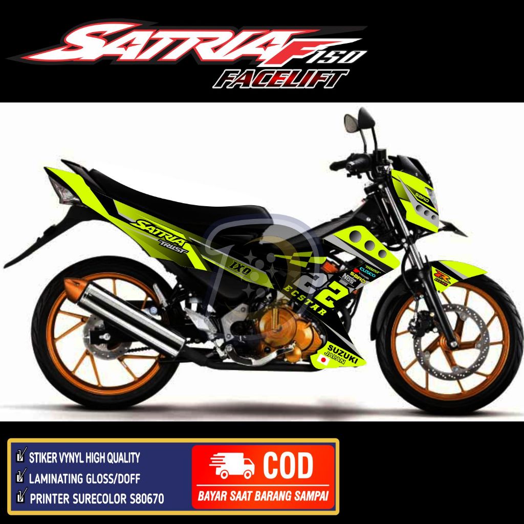 Stiker Satria Fu Facelift 2014 Decal Satria Fu Facelift Stiker Satria Fu 150 facelift Stabilo