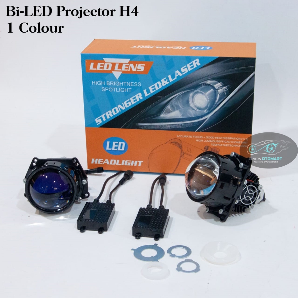 Head Lamp Lensa Lampu LED Laser Projector Projie BILED 3 Inch Mobil Motor BLUE LENS