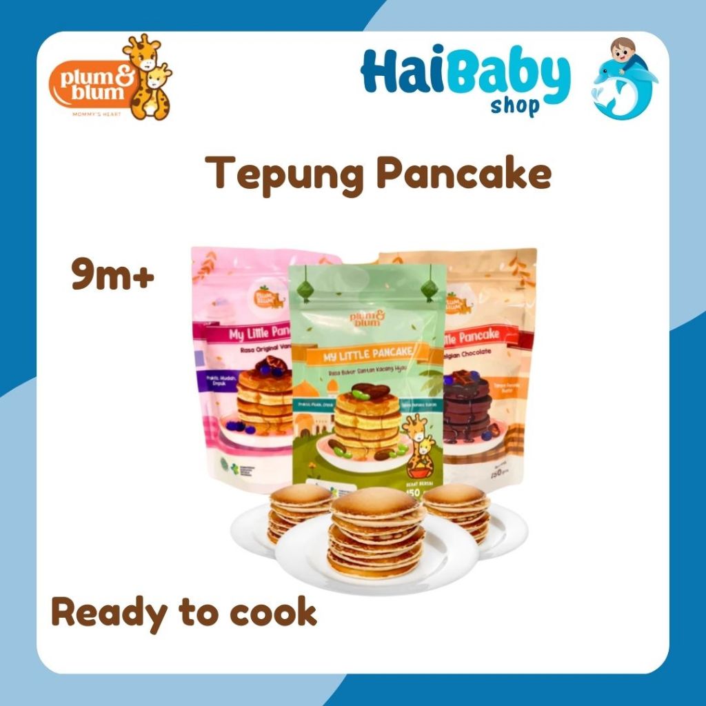 

Tepung Pancake Vanilla Belgian Chocolate Snack Mpasi - 1 Pouch