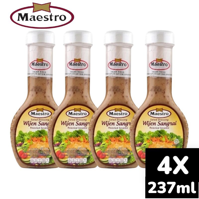 

Maestro Roasted Sesame Salad Dressing 237 ml X 4