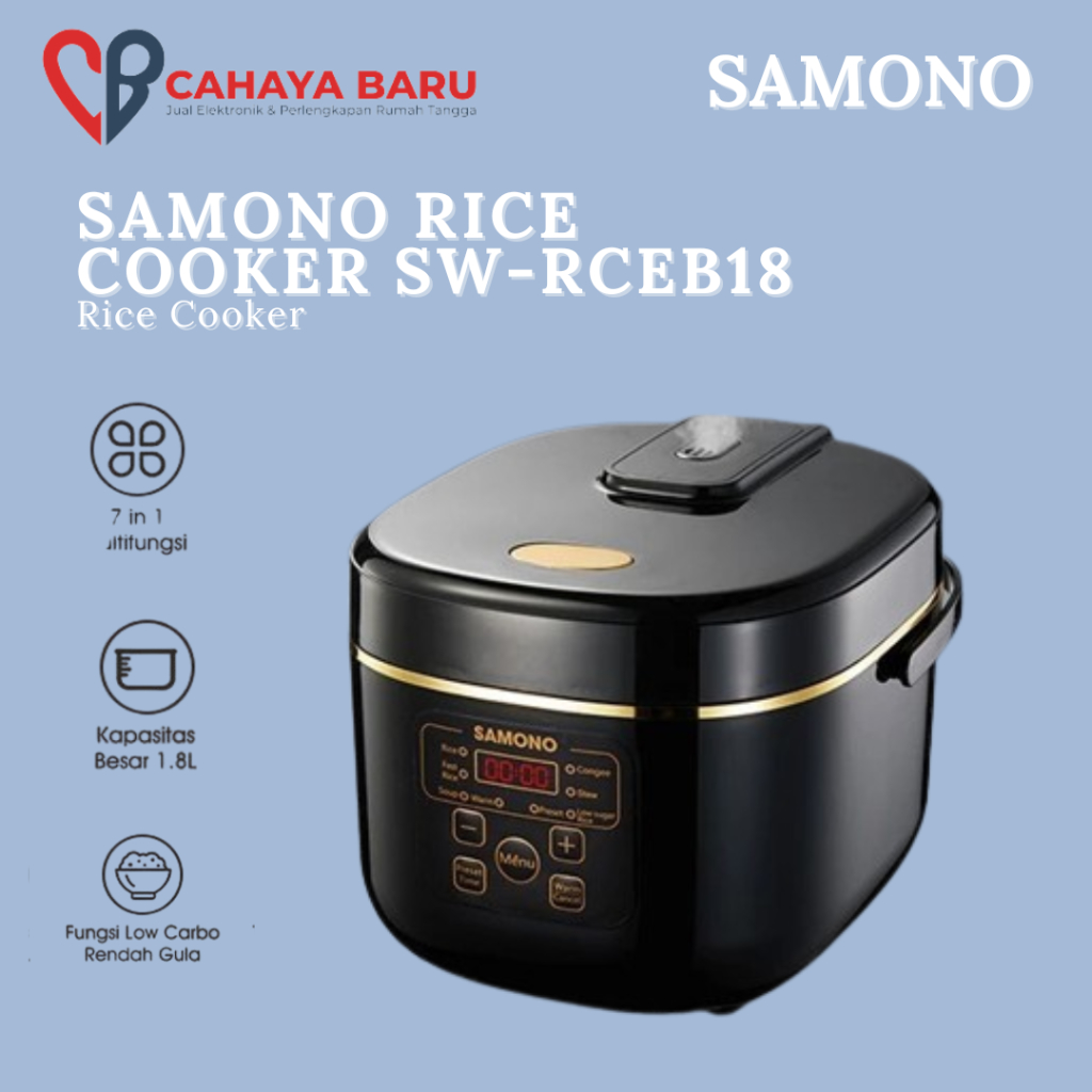 SAMONO RICE COOKER SW-RCEB18