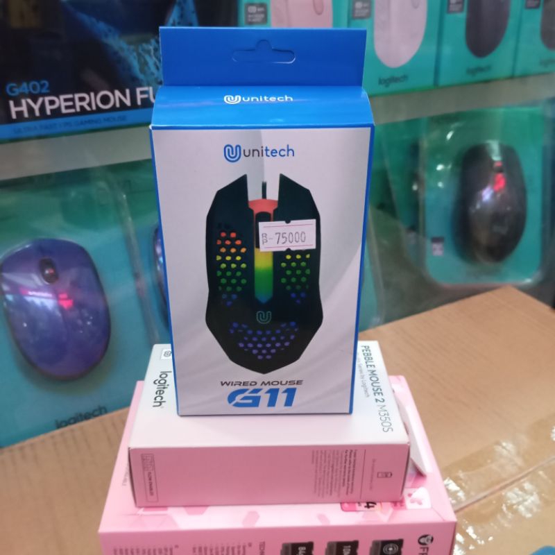 UNITECH G11 MOUSE KABEL HONEYCOMB DESIGN