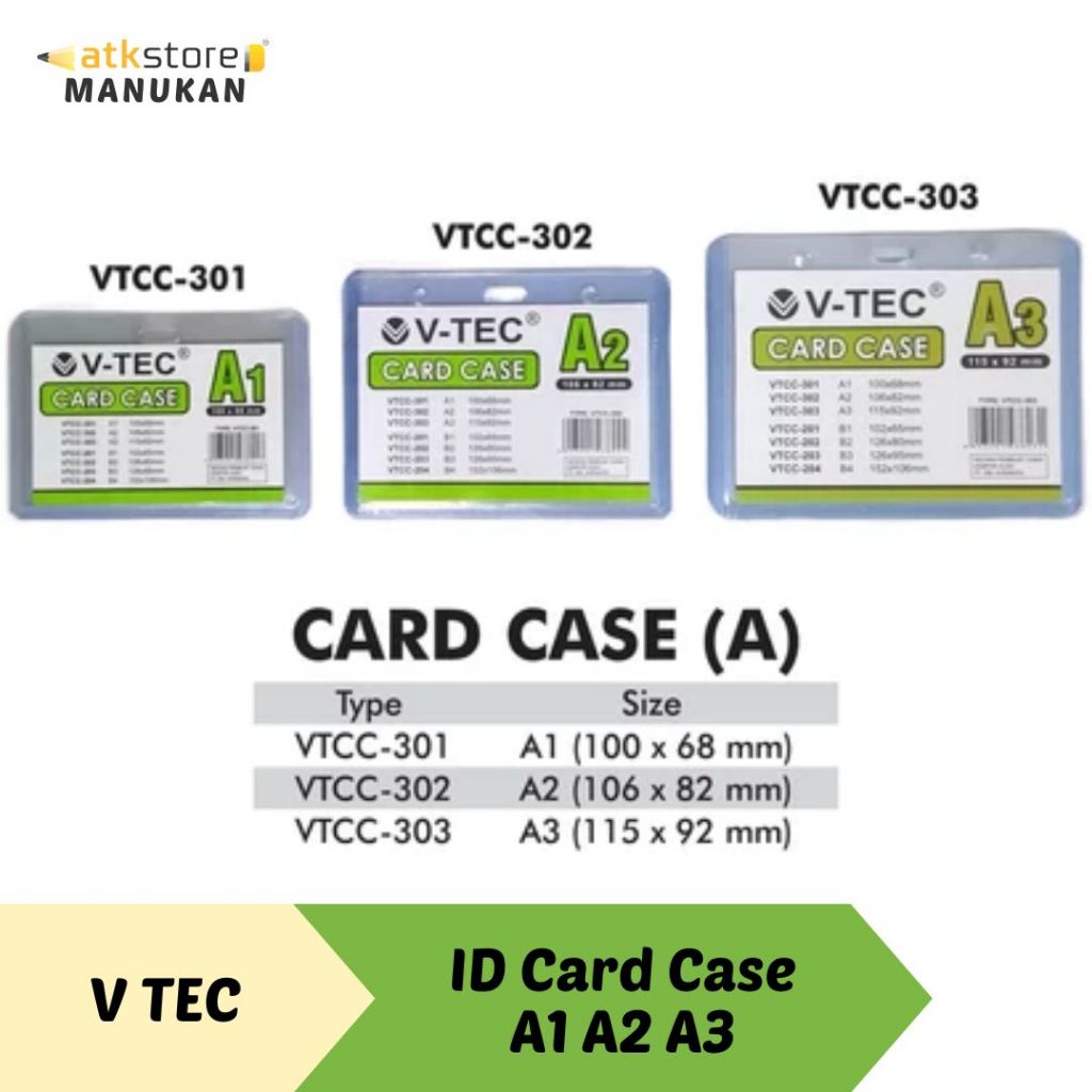 

V TEC CARD CASE (A1 A2 A3) ISI 20 PCS