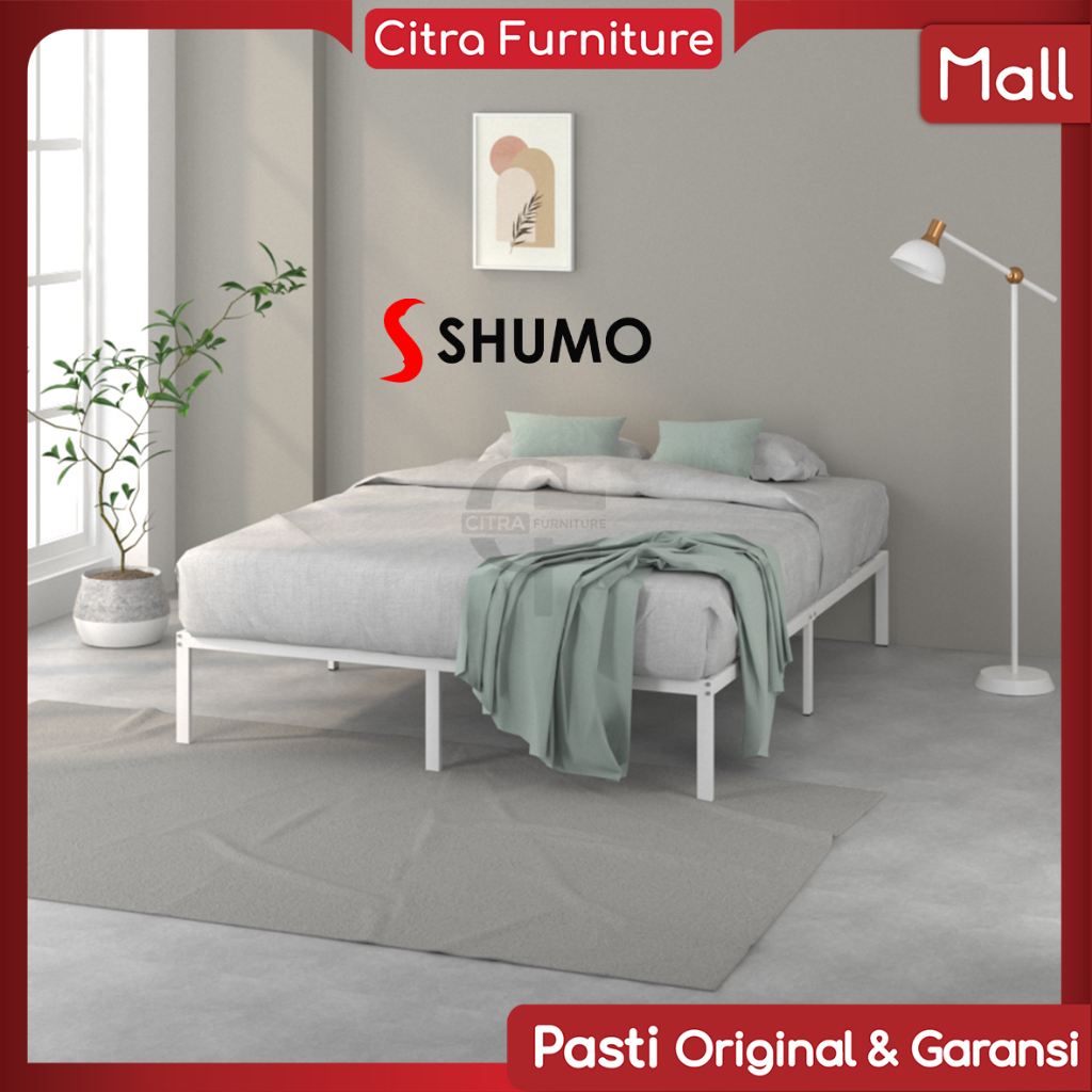 Citra Furniture SHUMO Dipan Ranjang Besi Minimalis Knock Down BED IN A BOX 160 x 200