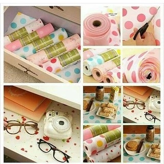 Alas Serbaguna Alas Meja Alas Laci - Taplak Meja Makan Anti Air Tebal - Alas Lemari Pakaian Serbagun