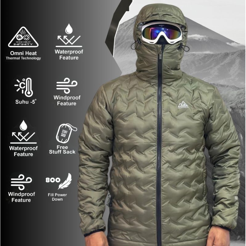 Jaket Bulu Angsa omni-heat Ultralight