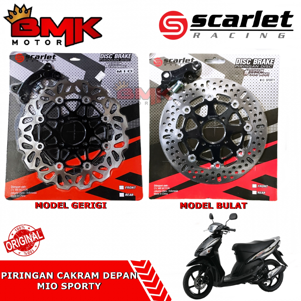 Scarlet Racing Piringan Cakram Depan Mio Sporty 260mm Plus Braket
