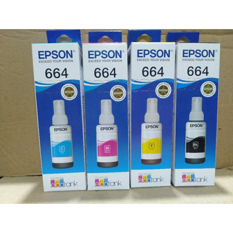 TINTA EPSON  664 BLACK COLOR BARU